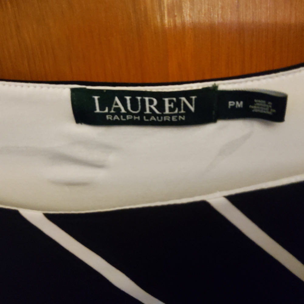 Ralph Lauren Black and White Striped Dress - Picture 3 of 11